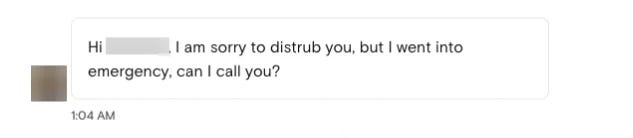 Turo guest message at 1:04 AM on July 2, 2023 saying I am sorry to disturb you but I went into emergency can I call you - the moment we learned our Jeep was stranded on a volcano in Hawaii Turo guest message at 1:04 AM on July 2, 2023 saying I am sorry to disturb you but I went into emergency can I call you - the moment we learned our Jeep was stranded on a volcano in Hawaii
