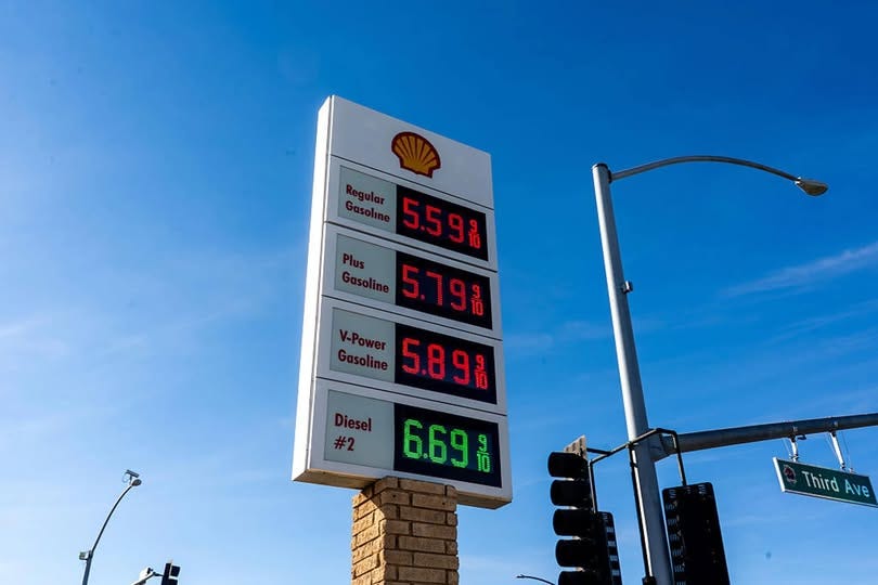 May be an image of text that says 'Regular Regular Gasoline 5.598 Gasoline Plus Gasoline 5.798 V-Power Gasoline 5.898 Diesel L 6.69品 ta D ာ 超 #2 Third ThirdAve Ave' May be an image of text that says 'Regular Regular Gasoline 5.598 Gasoline Plus Gasoline 5.798 V-Power Gasoline 5.898 Diesel L 6.69品 ta D ာ 超 #2 Third ThirdAve Ave'