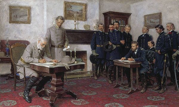 Tom Lovell - Surrender at Appomattox - Signed & Numbered Print