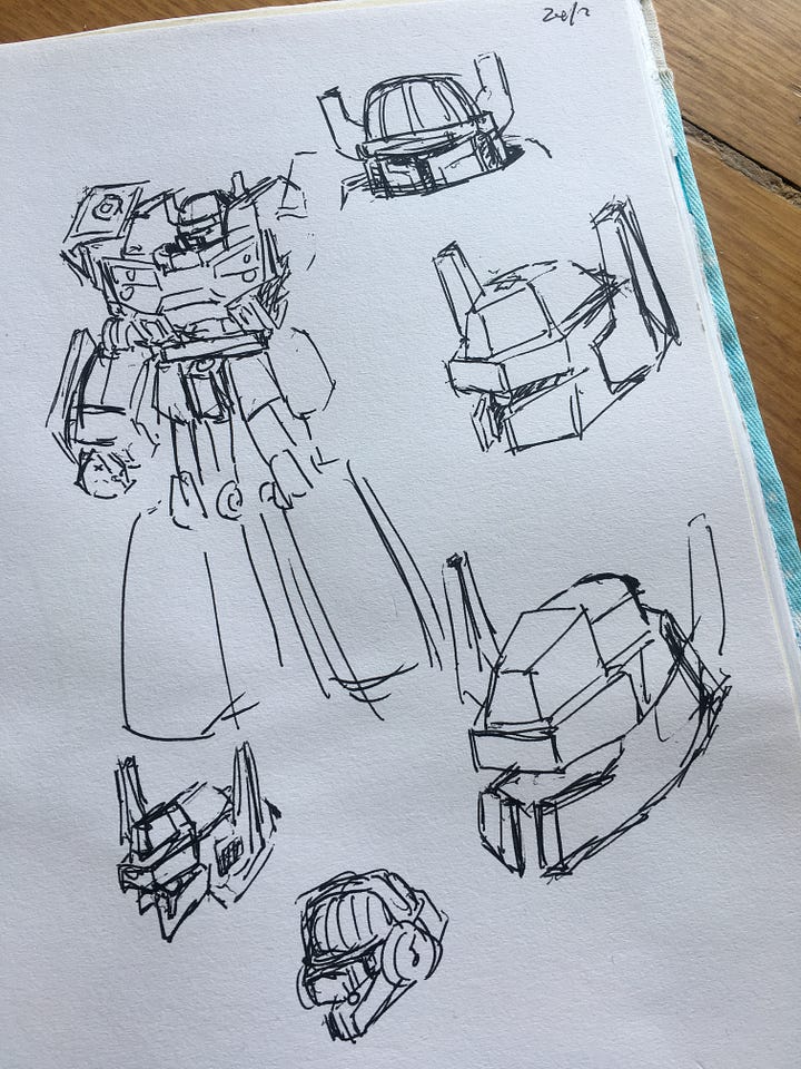 Work in progress CAD and scribbles