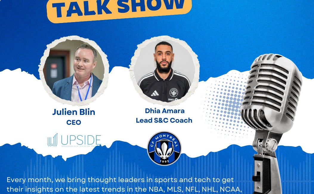 🎙️ Upside Video Chat with Dhia Amara, Lead S&C coach, CF Montreal (MLS)