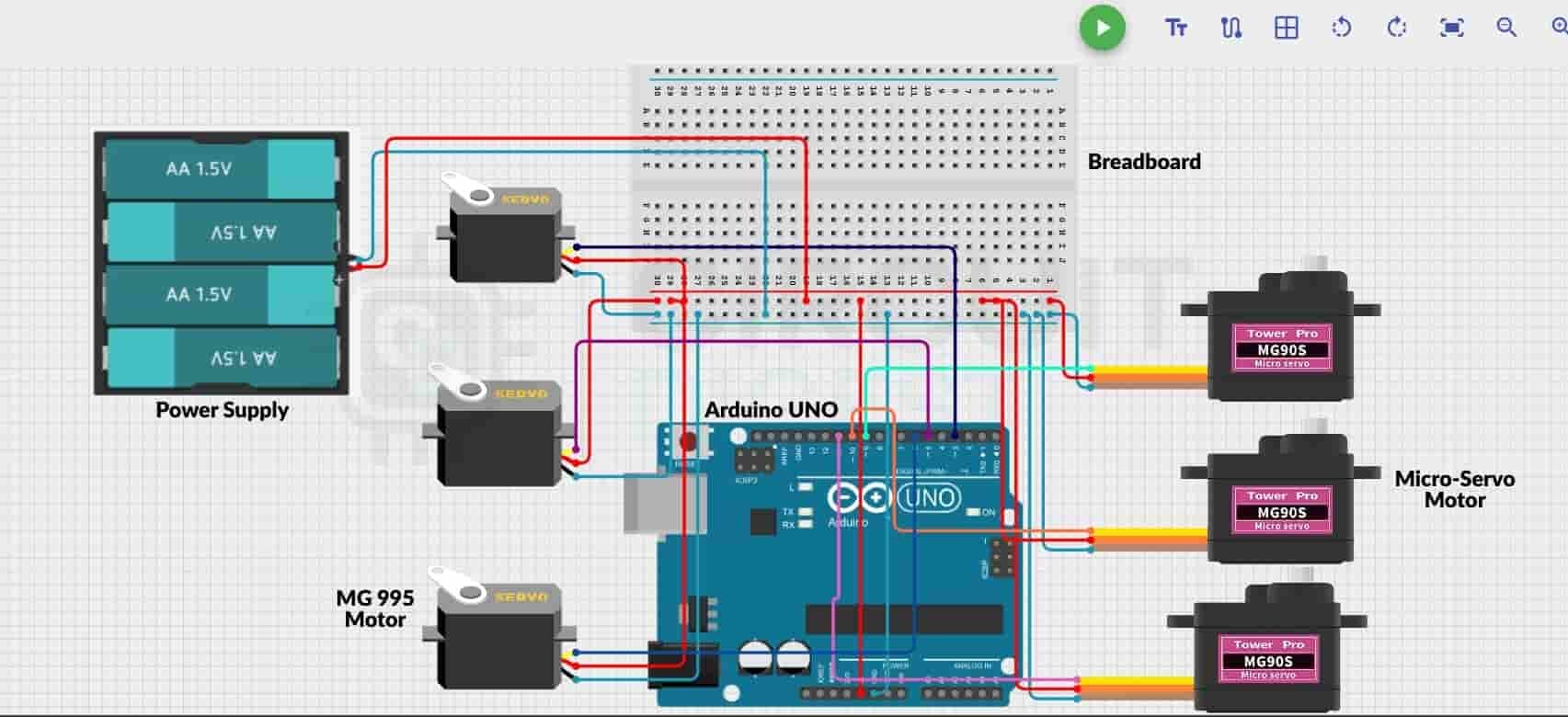 Motor Arm Arduino Project Code Example Build Your Own Arduino Robotic Arm at Home