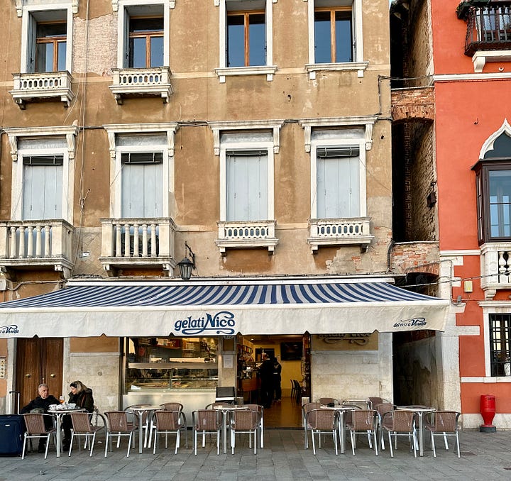 Venice itinerary ideas: Drinks with a view at Nico's on Zattere