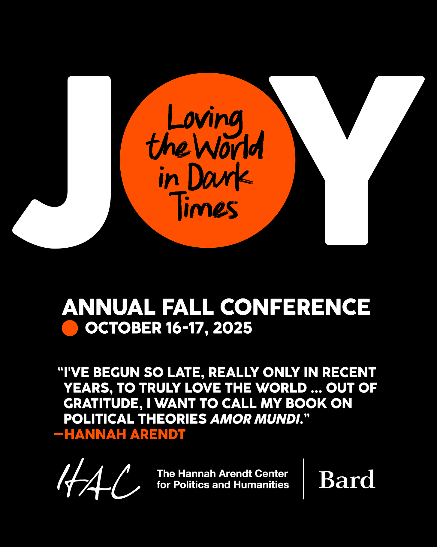 [JOY: Loving the World in Dark Times] 