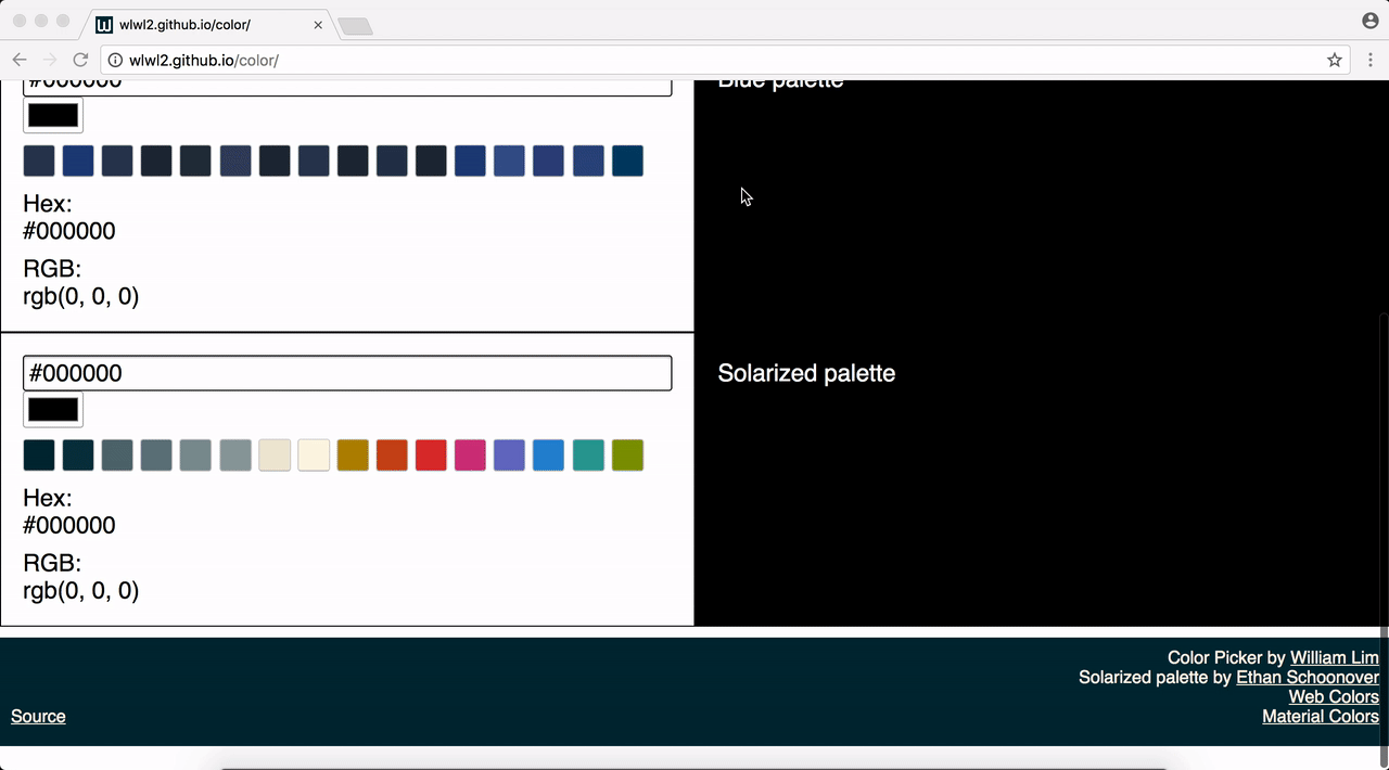 Scroll bouncing behavior on a webpage in Chrome. The webpage goes a little bit beyond the boundary when scrolling then bouncing back.