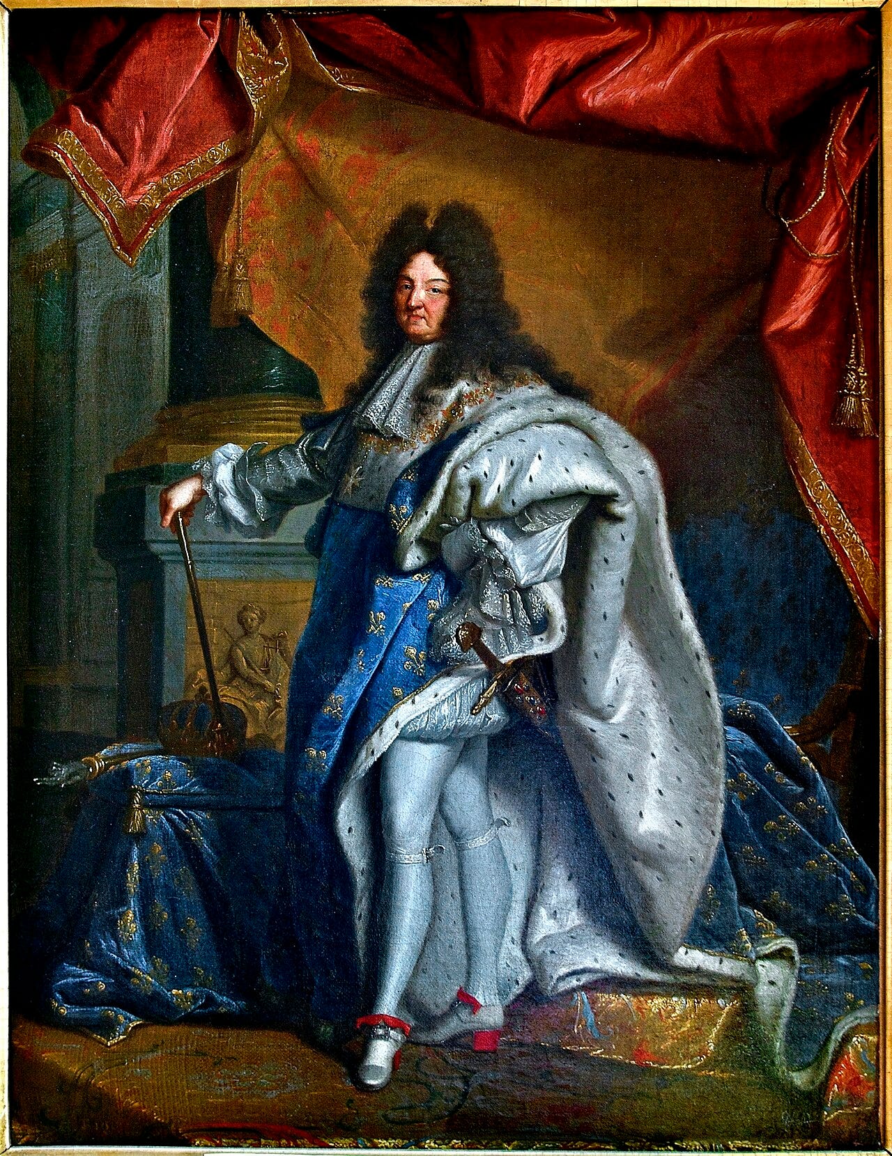 Louis XIV in coronation robes Louis XIV in coronation robes