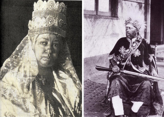 Emperor Menelik II and his wife Empress Taytu Betul saviors of Ethiopia  from Italian Imperialism : r/monarchism