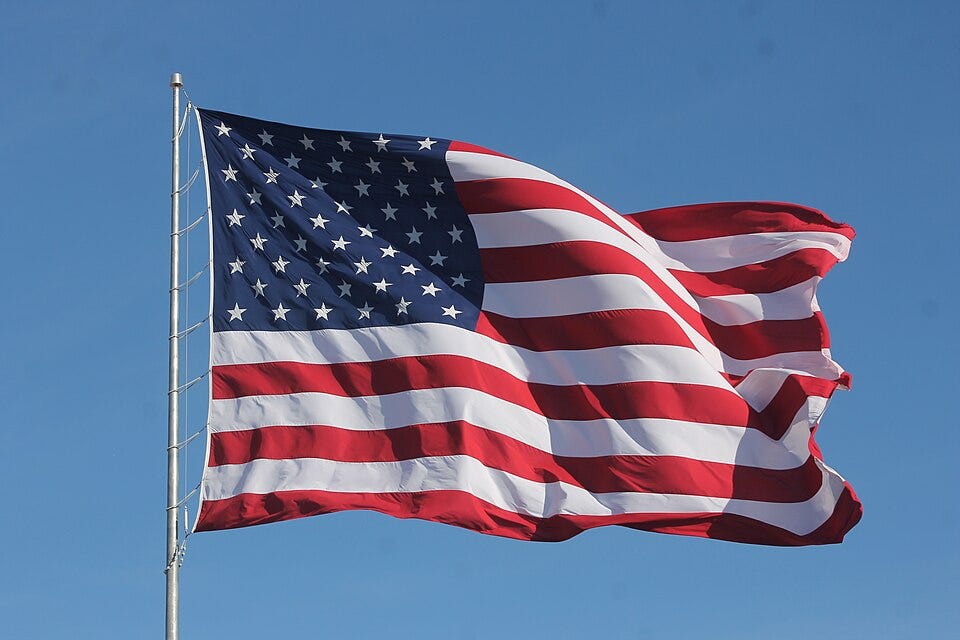 File:American Flag Waving on a Flag Pole.jpg File:American Flag Waving on a Flag Pole.jpg