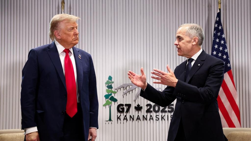 Trump says expelling Russia from G7 was a 'mistake' as he meets Carney - follow live - BBC News Trump says expelling Russia from G7 was a 'mistake' as he meets Carney - follow live - BBC News