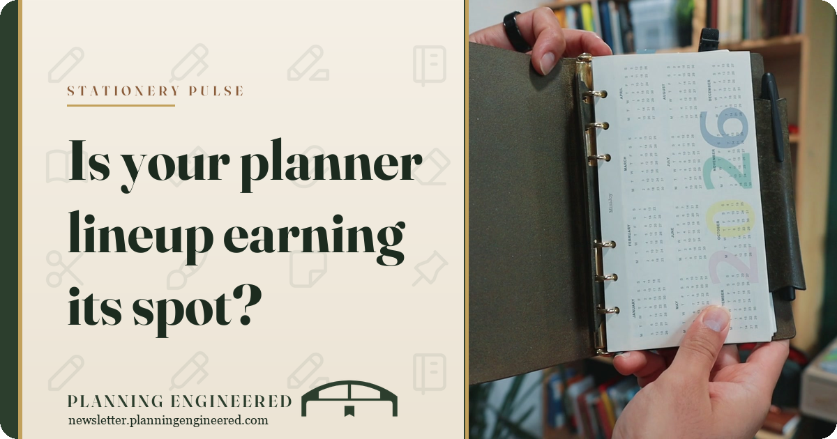 Stationery Pulse: Is your planner lineup earning its spot?