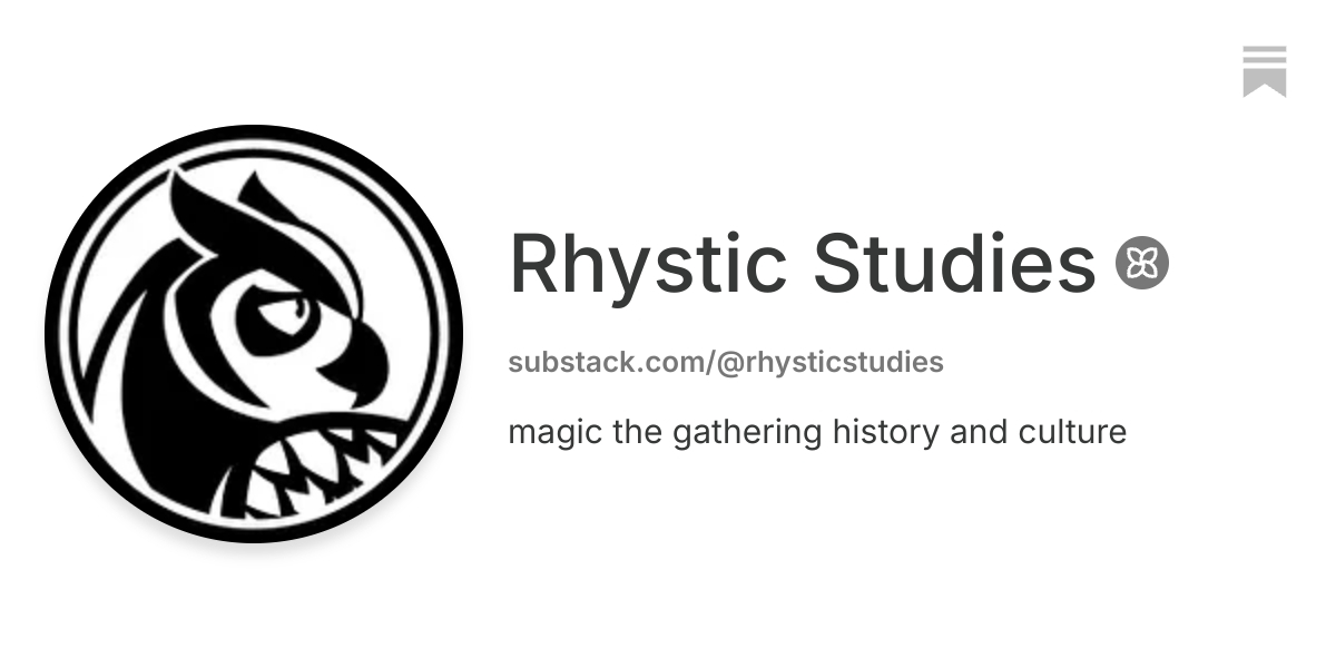 Rhystic Studies | Substack