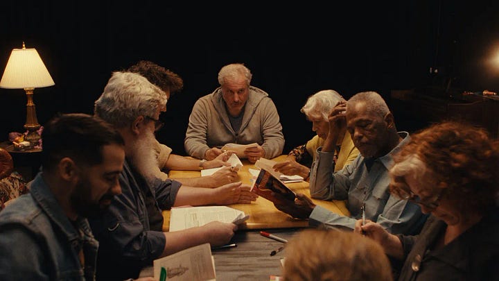 Stills from the 2024 films Alien: Romulus, Ghostlight, The Instigators and Jackpot!