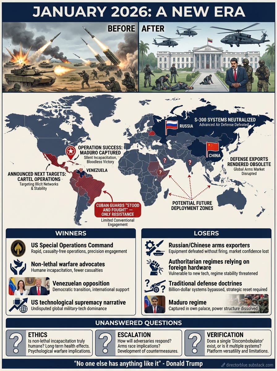 Detailed Prompt (3x4 Portrait Infographic)Create a geopoliticalstrategic implications infographic depicting the broader significance of The Discombobulators apparent debut Design as a world map-centered strategic assessmentTOP SECTION  JANUA_image_1