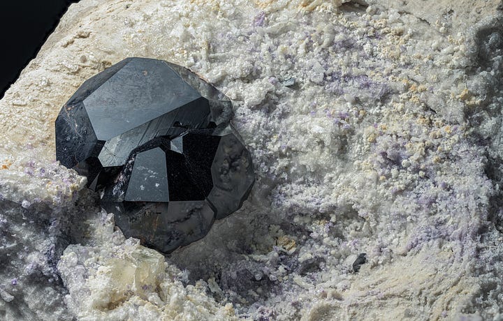 Something Chose This Garnet - by Aaron Celestian, PhD