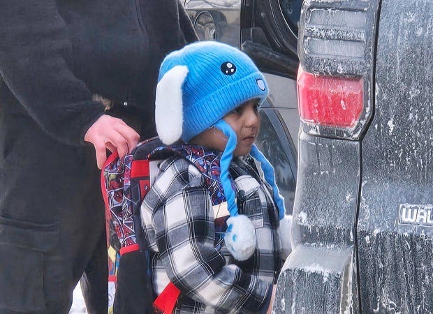 Liam Conejo Ramos, 5, is detained by U.S. Immigration and Customs Enforcement officers after arriving home from preschool no Jan. 20, 2026, in a Minneapolis suburb. Liam Conejo Ramos, 5, is detained by U.S. Immigration and Customs Enforcement officers after arriving home from preschool no Jan. 20, 2026, in a Minneapolis suburb.