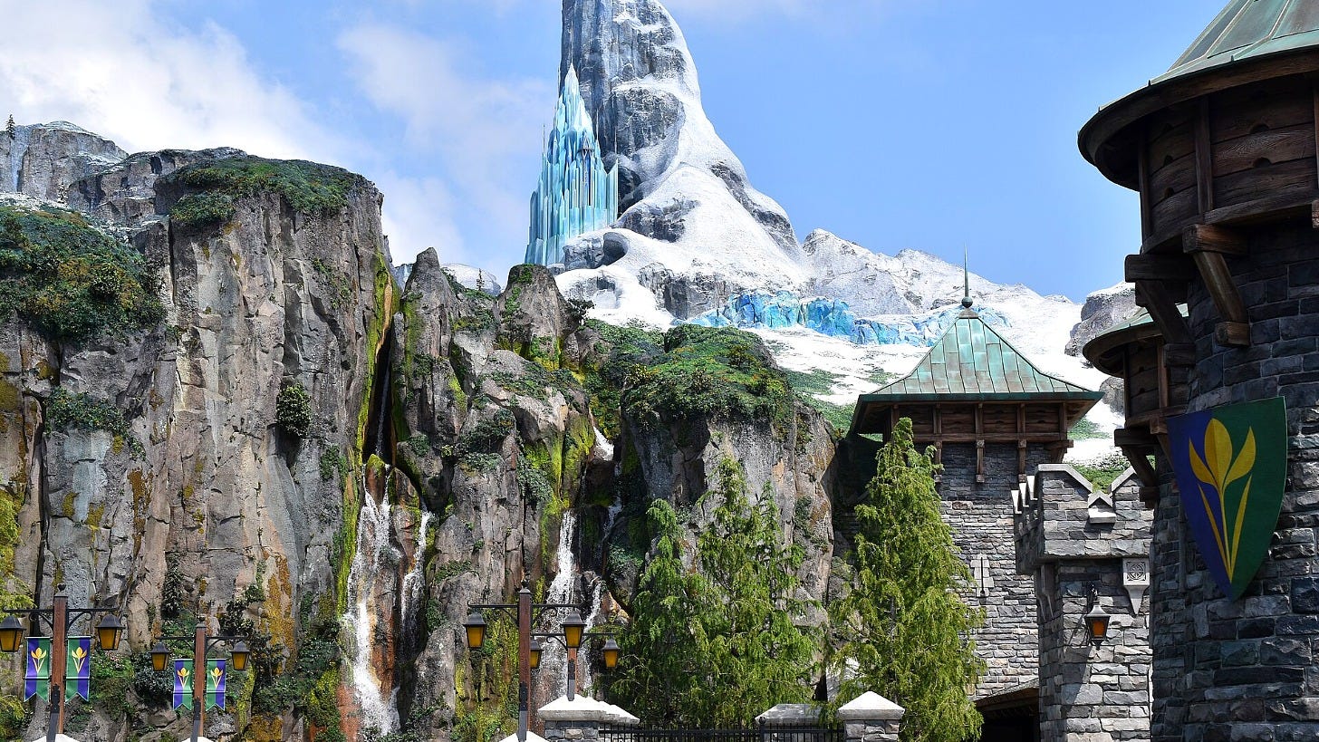 Frozen Kingdom in Fantasy Springs at Tokyo DisneySea. Image: Fred Cherrygarden via Wikimedia Commons