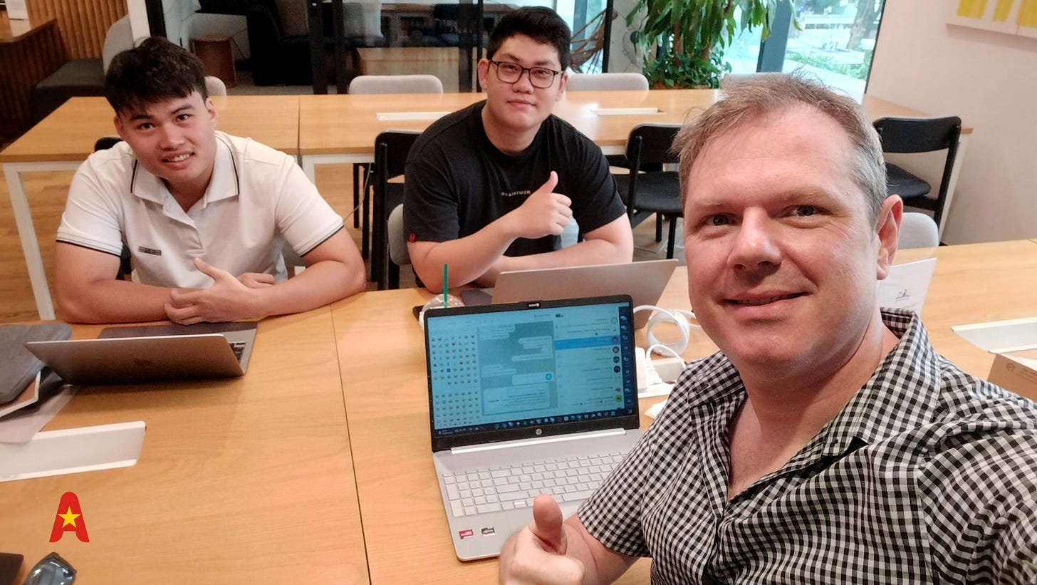 equipo de proyecto en saigón vietnam