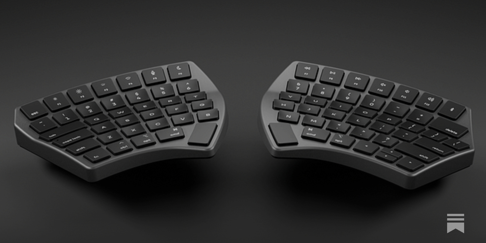 nuio Flow Keyboard ダークブルー I switched to a split ergonomic keyboard for a week, and it's