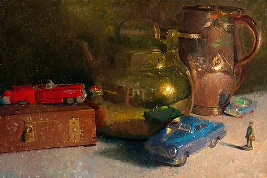 All Along the Boulevard, 2012, Oil on Linen © C. W. Mundy Oil Painting © C. W. Mundy