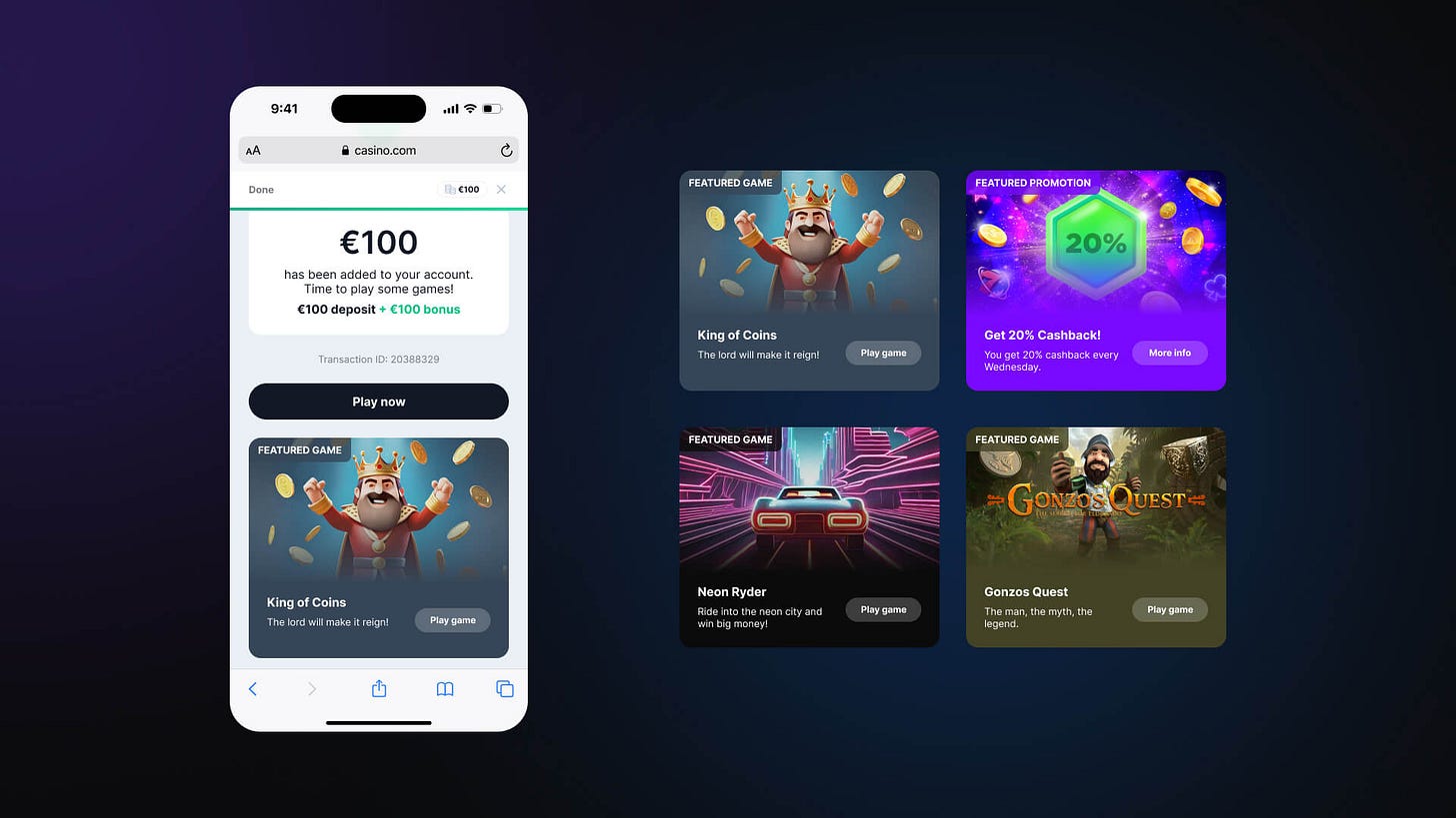 Screenshot of Success Screen promotion