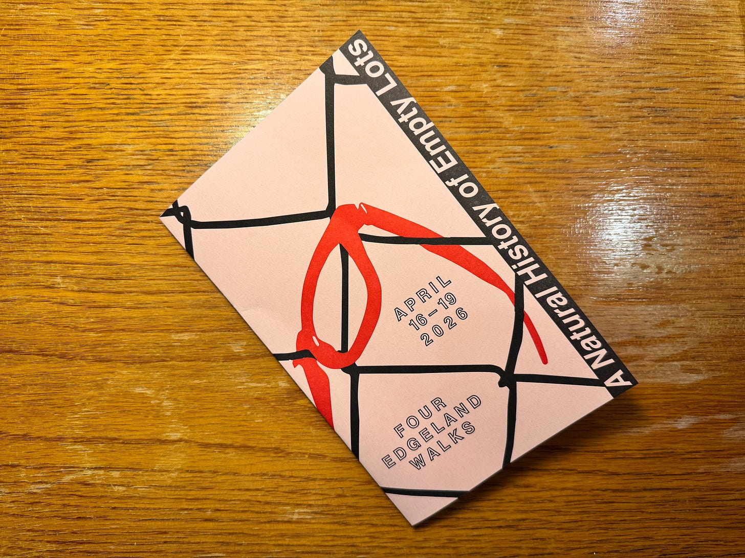 Four Edgeland Walks zine cover