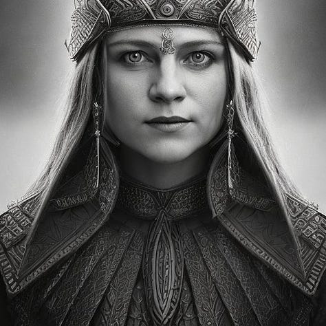 Computer AI generated images of Crystal King