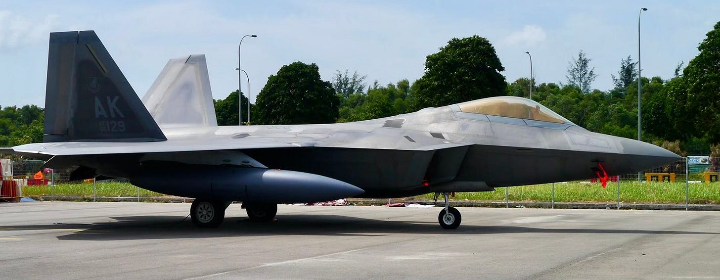 Asia's F-22 Raptors vs. China - by Wendell Minnick