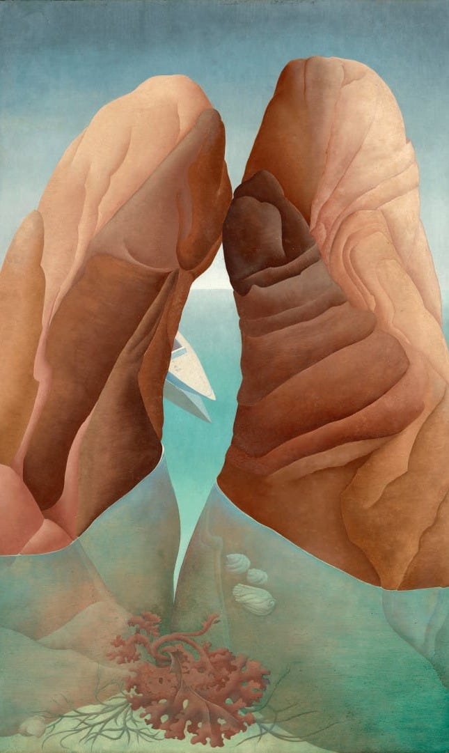 Ithell Colquhoun, Scylla, 1938. © Tate, purchased 1977. © Ithell Colquhoun © Noise Abatement Society, Samaritans et Spire Healthcare
