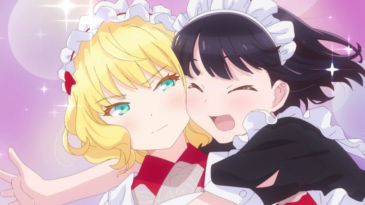 Maid-san wa Taberu Dake &mdash; Episode 4 &mdash; Suzume Hugs Ricotta