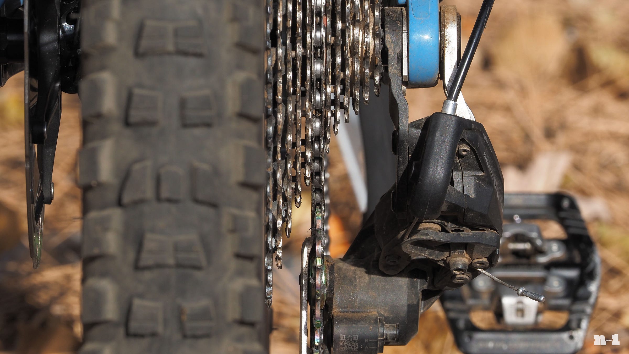 chain lined up underneath bicycle cassette