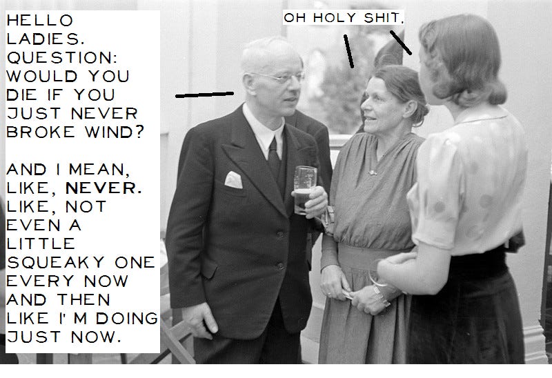 Refused to break wind question