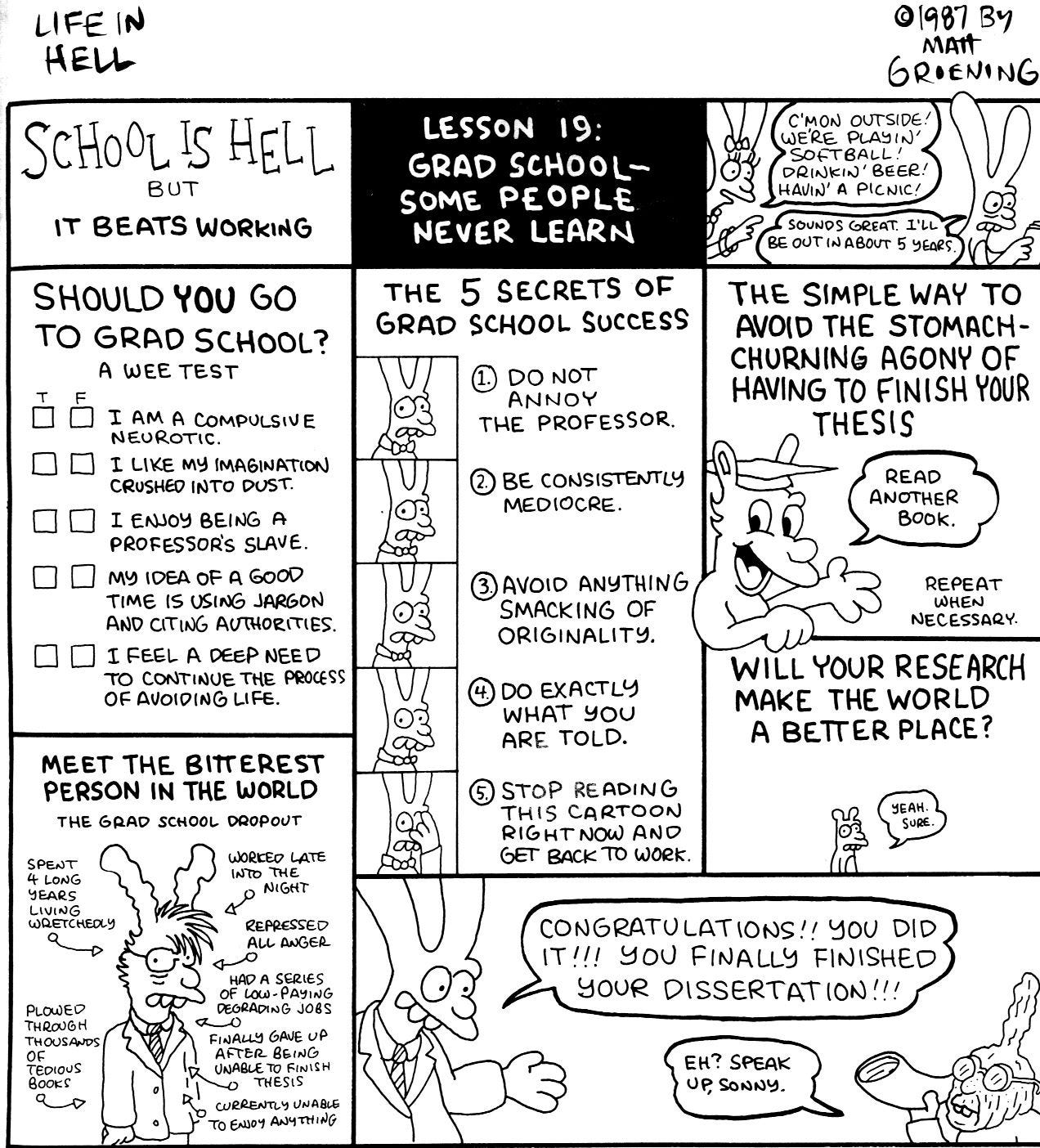 Grad School - Some people never learn