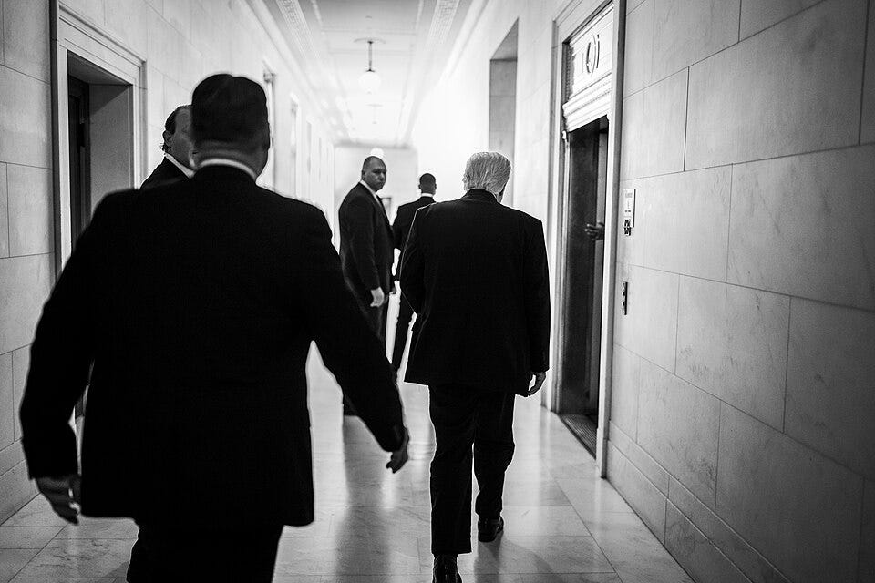 File:President Donald Trump at the Supreme Court after attending Oral Arguments in the Landmark Birthright Citizenship Case (P20260401DT-0057).jpg