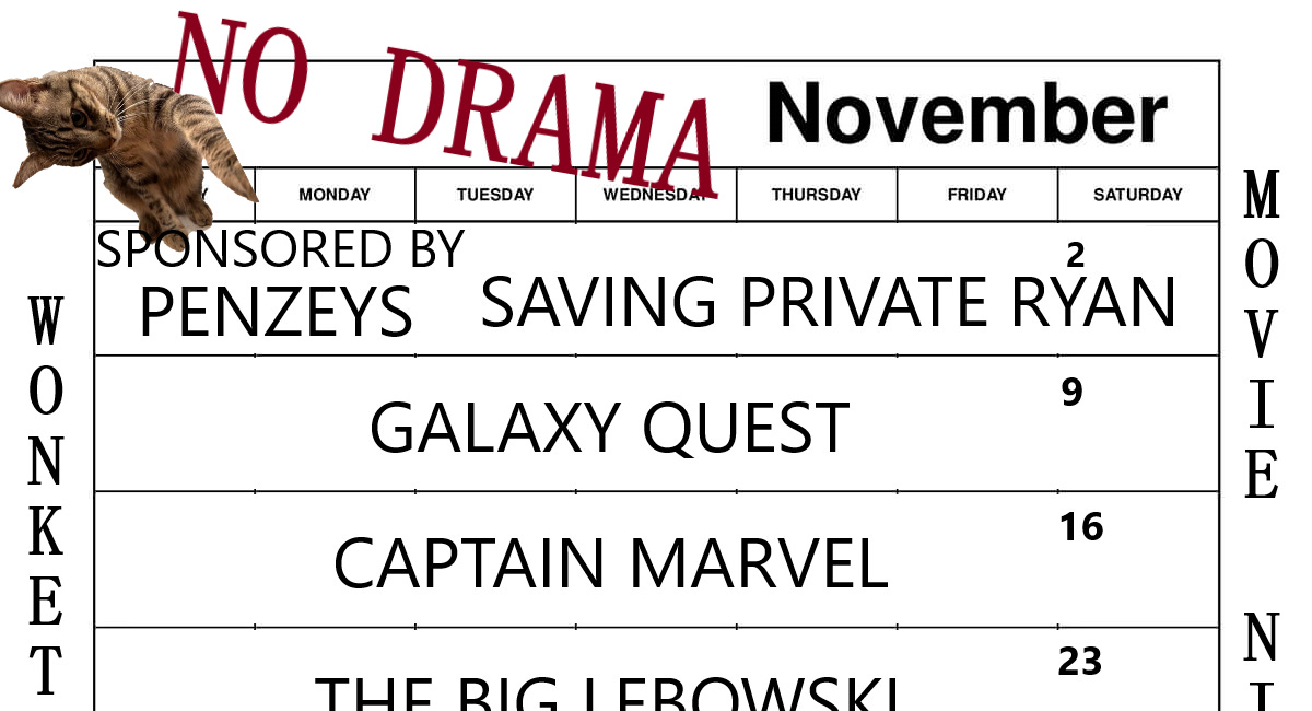Wonkette Movie Night No Drama November 