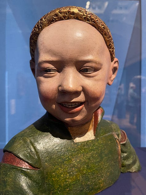 Holbein sketches of Anne Boleyn and an unknown man, and a terracotta bust once thought to have been a young Henry VIII