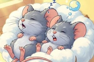 sleeping mice cartoon