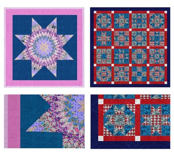 A collage of quilts with different patterns

AI-generated content may be incorrect.