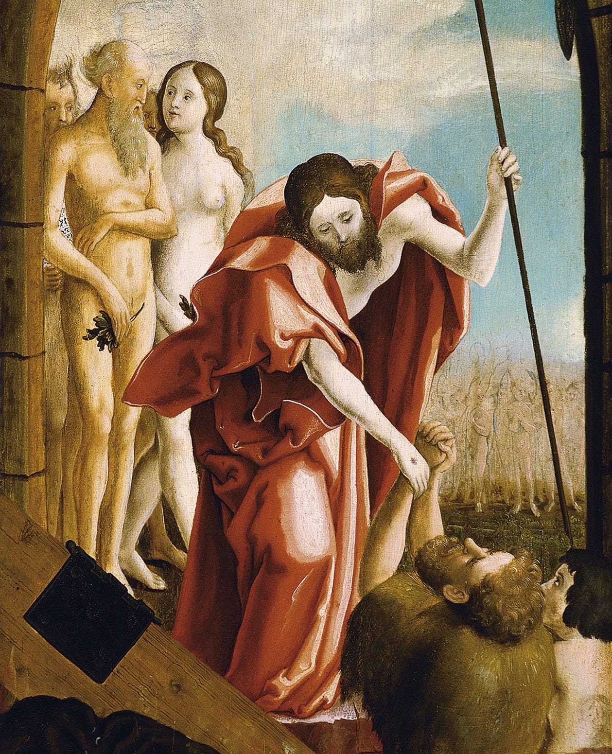 Christ in Limbo - Anonymous German Artist active ca. 1520. Museo Nacional Thyssen-Bornemisza