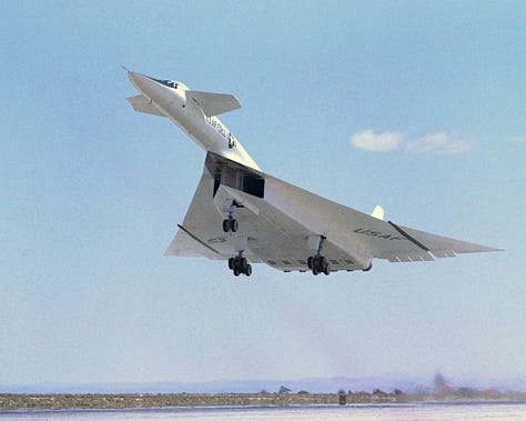 The XB-70: Credit NASA