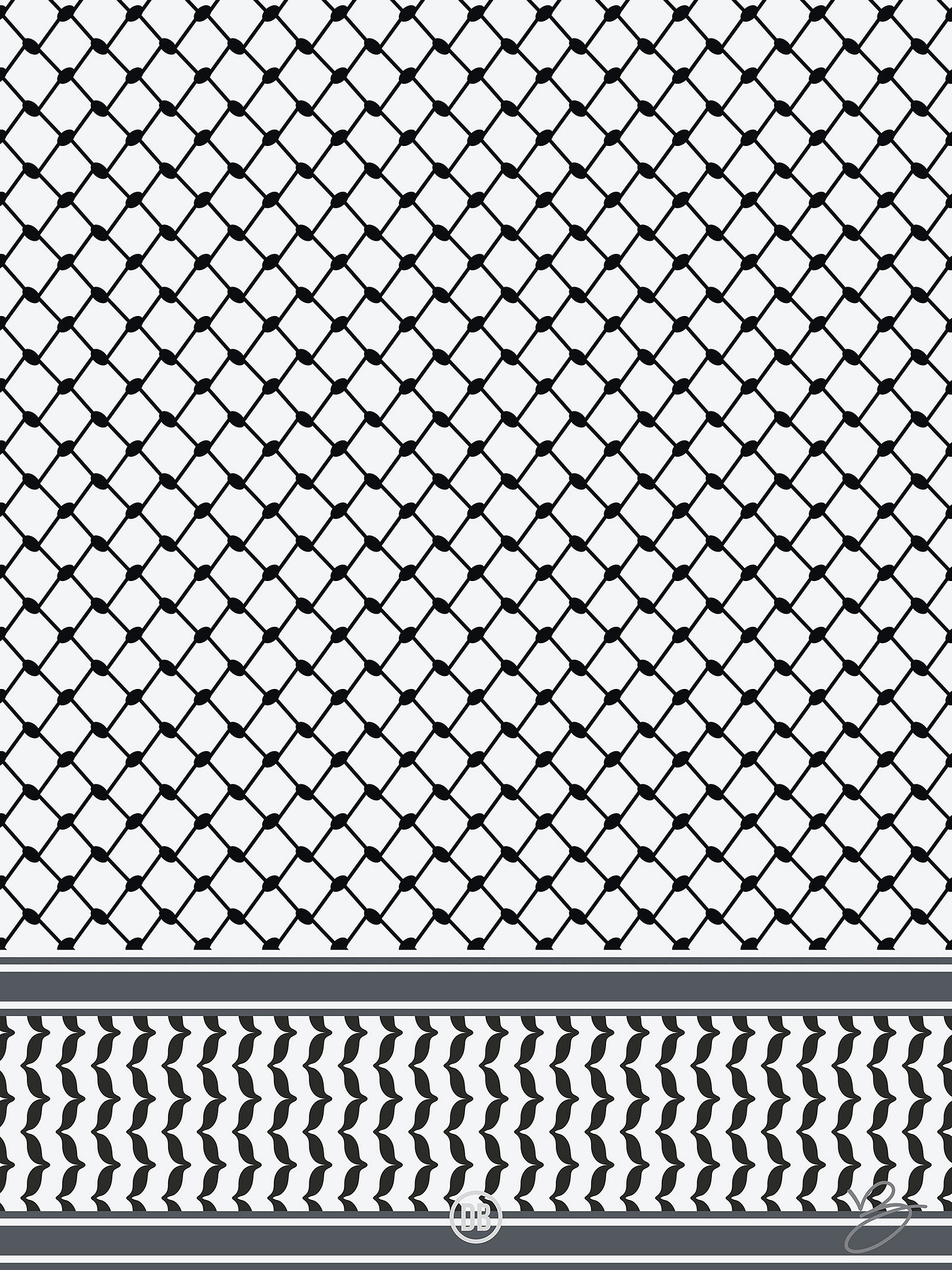 Print - Keffiyeh Pattern | David Bernie