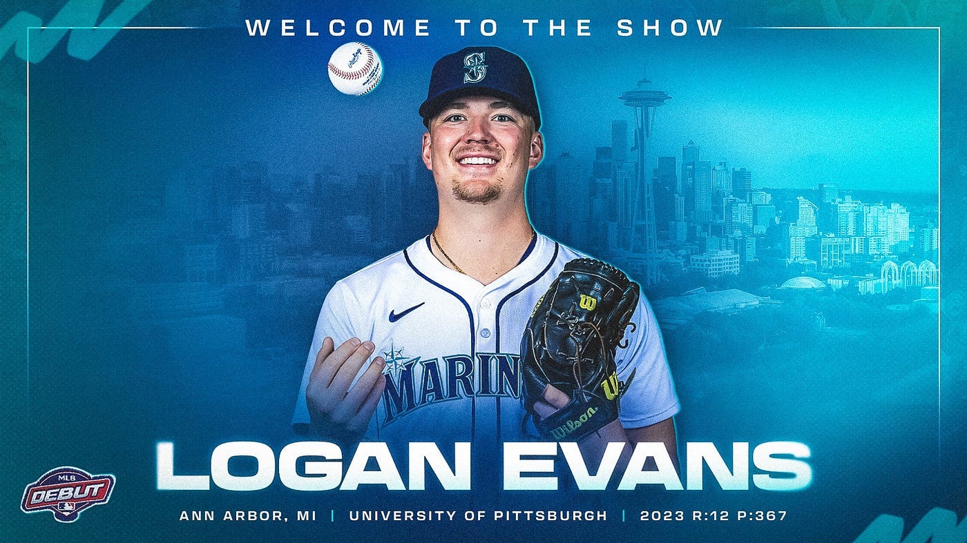 Mariners Select Right-Handed Pitcher Logan Evans from Triple ...