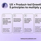 UX + PLG: 5 principles to multiply your value
