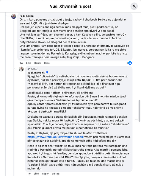 Shkëmbimi i Komenteve më Fadil Kajtazin, 2 Prill, 2026.