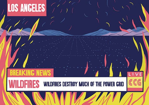 illustrations by Migy about climate change the game