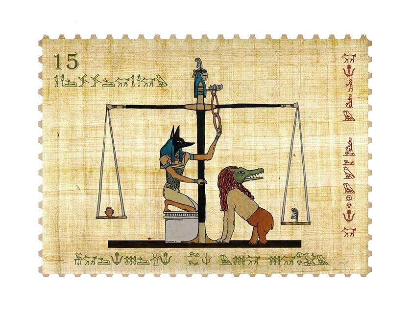Ma'at and Isfet : Egyptian Stamps :: Behance