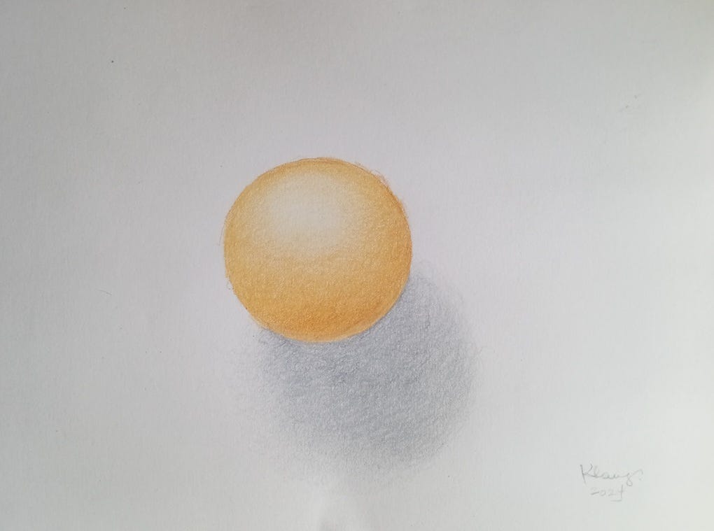 Yellow Ball by Katarina Lang