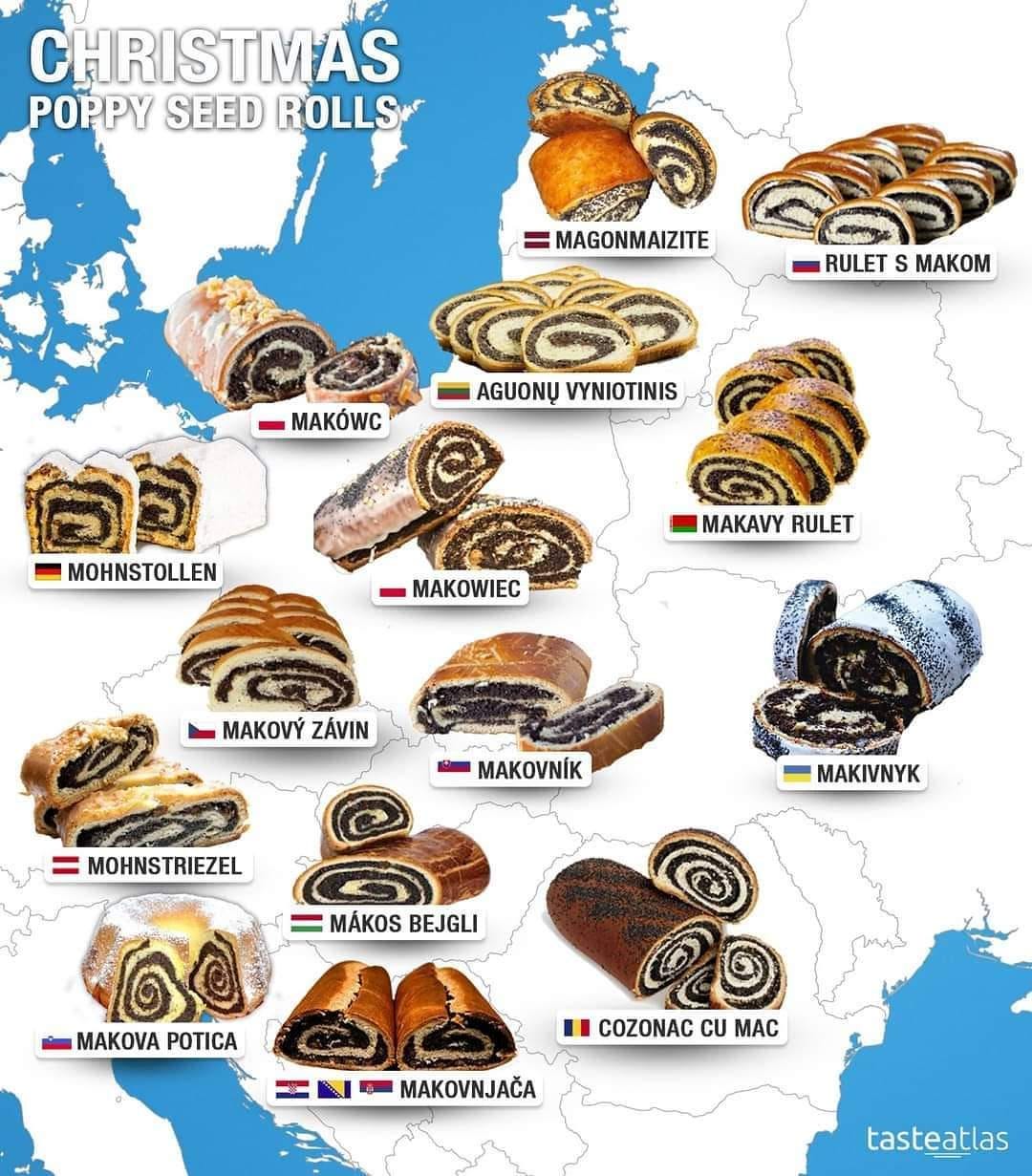 Christmas- poppy seed rolls : r/MapPorn