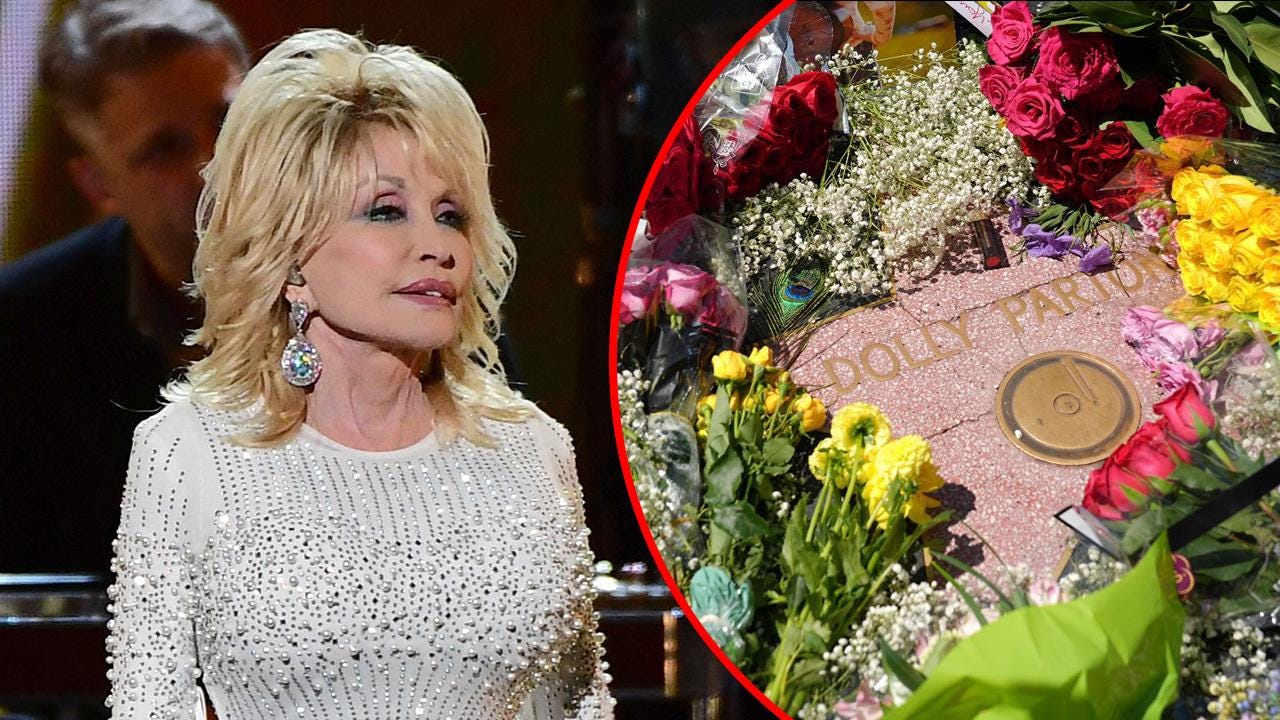 Someone vandalized Dolly Parton's star on the Hollywood Walk of Fame. Someone vandalized Dolly Parton's star on the Hollywood Walk of Fame.