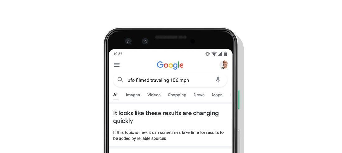 notice_rapidly changing results