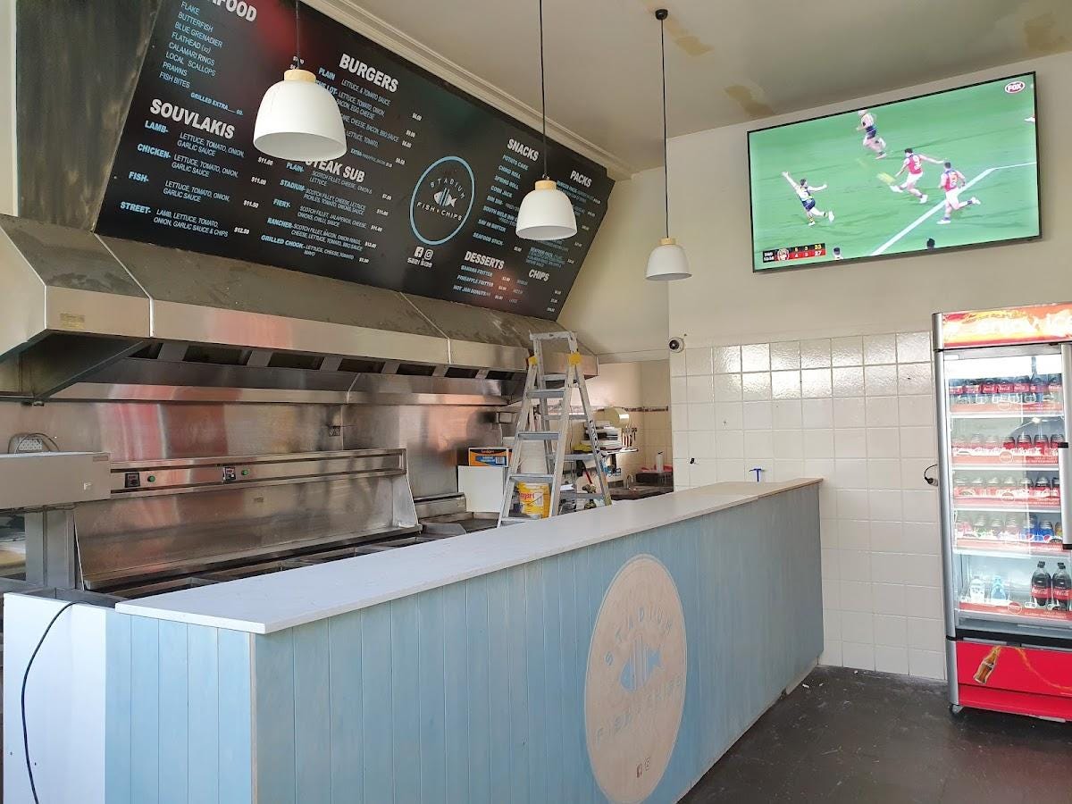 Stadium Geelong Fish and Chips in Newtown - Restaurant menu and reviews